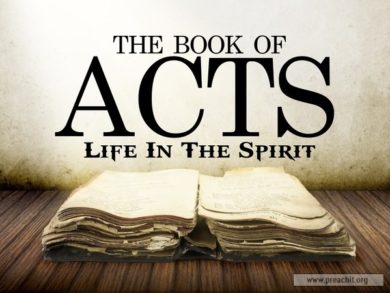 A Study on the book of Acts Chapter 5