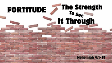 11.16.25 Fortitude: The Strength To See It Through